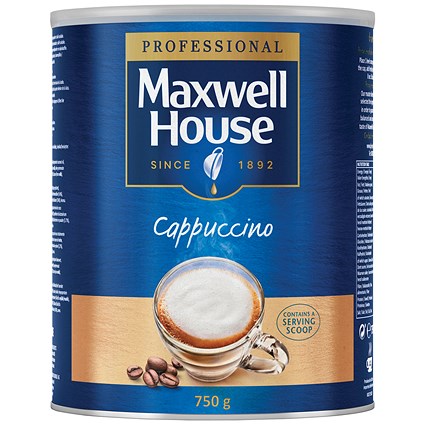 Maxwell House Instant Cappuccino Powder 750g Tin