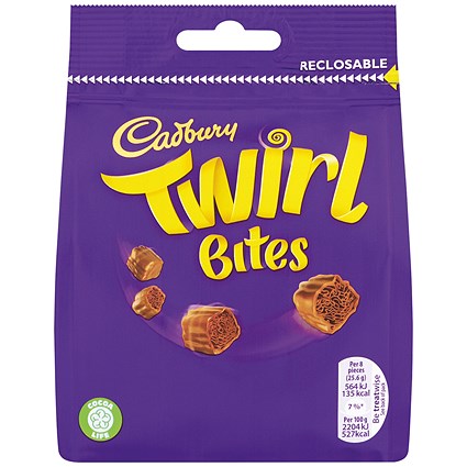 Cadbury Twirl Bites Chocolate Pouch, 95g