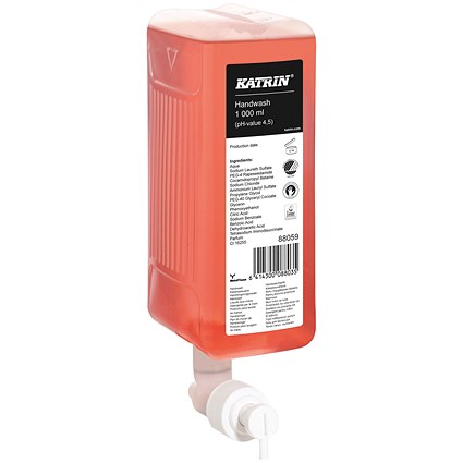 Katrin Inclusive Liquid Hand Wash Cartridge, 1 Litre, Pack of 6
