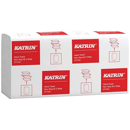 Katrin 2-Ply Z-Fold Paper Towel Non-Stop Wide x160 Pack of 21 101306