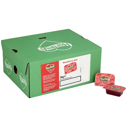 Hartleys Strawberry Jam 20g Portions, Pack of 100 Hartleys Strawberry Jam 20g Portions, Pack of 100