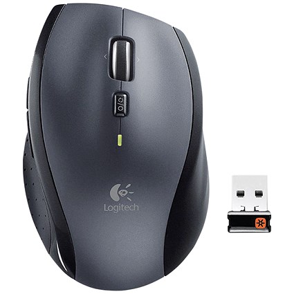 Logitech M705 Mouse, Wireless, Grey