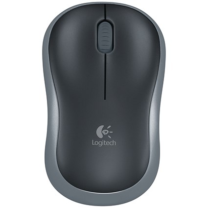 Logitech M185 Mouse, Wireless, Grey