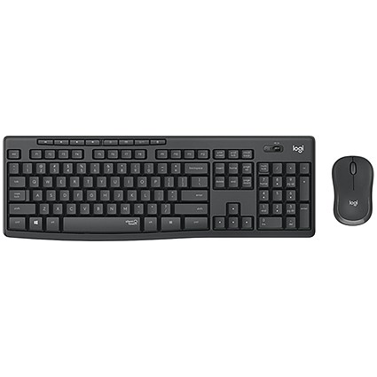 Logitech MK295 Silent Wireless Combo Keyboard and Mouse Graphite