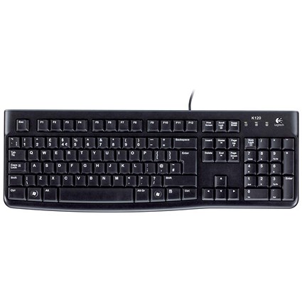 Logitech K120 Keyboard, Wired, Black Logitech K120 Keyboard, Wired, Black