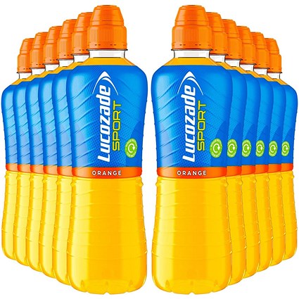 Lucozade Sport Orange, 12x500ml Sports Bottles