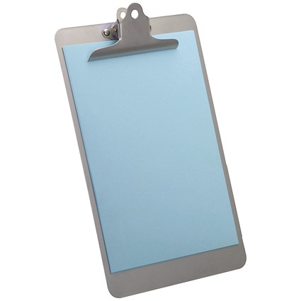 Lloyd Aluminium Clipboard, Foolscap, Grey