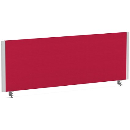 Impulse Evolve Plus Bench Screen, 1200 x 400mm, Silver Frame, Bergamot Cherry