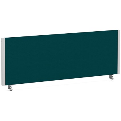 Impulse Evolve Plus Bench Screen, 1200 x 400mm, Silver Frame, Maringa Teal