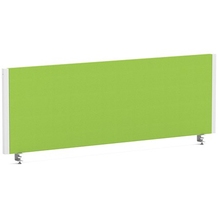 Impulse Evolve Plus Bench Screen, 1200 x 400mm, White Frame, Myrrh Green