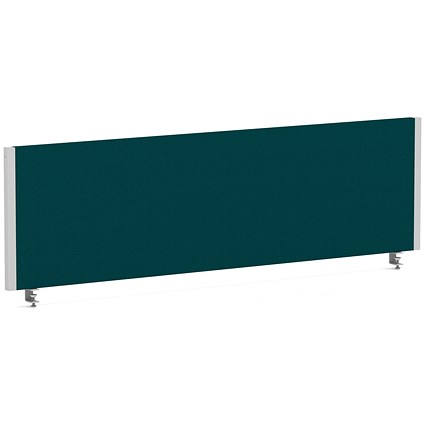 Impulse Evolve Plus Bench Screen, 1400 x 400mm, Silver Frame, Maringa Teal