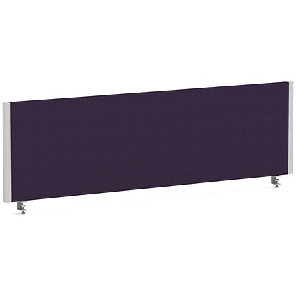 Impulse Evolve Plus Bench Screen, 1400 x 400mm, Silver Frame, Tansy Purple