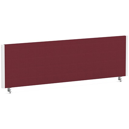 Impulse Evolve Plus Bench Screen, 1400 x 400mm, White Frame, Ginseng Chilli
