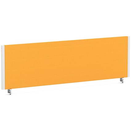 Impulse Evolve Plus Bench Screen, 1400 x 400mm, White Frame, Senna Yellow