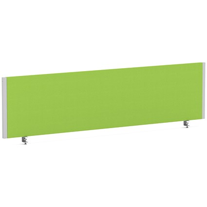 Impulse Evolve Plus Bench Screen, 1600 x 400mm, Silver Frame, Myrrh Green