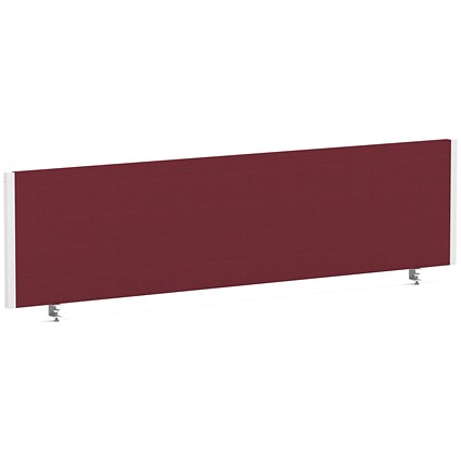 Impulse Evolve Plus Bench Screen, 1600 x 400mm, White Frame, Ginseng Chilli