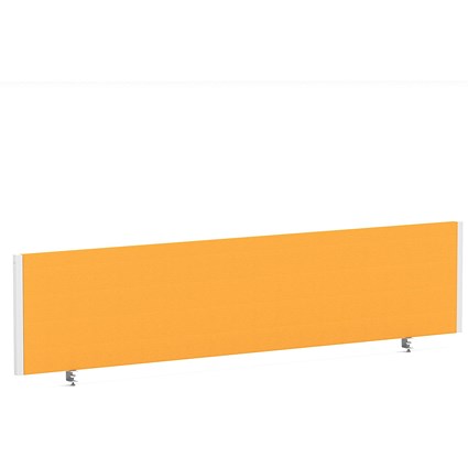 Impulse Evolve Plus Bench Screen, 1800 x 400mm, White Frame, Senna Yellow
