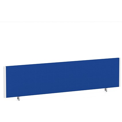 Impulse Evolve Plus Bench Screen, 1800 x 400mm, White Frame, Stevia Blue