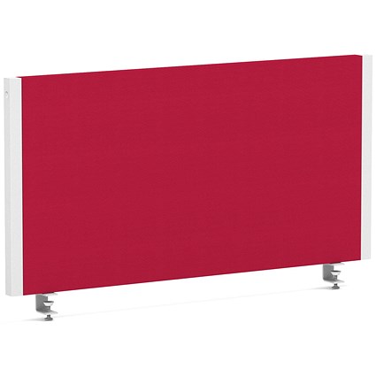 Impulse Evolve Plus Bench Screen, 800 x 400mm, White Frame, Bergamot Cherry