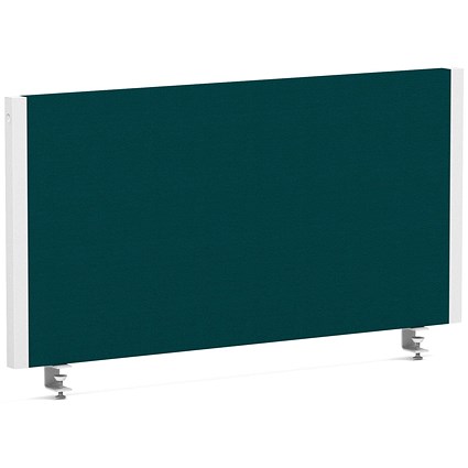Impulse Evolve Plus Bench Screen, 800 x 400mm, White Frame, Maringa Teal