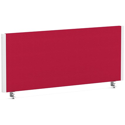 Impulse Evolve Plus Bench Screen, 1000 x 400mm, White Frame, Bergamot Cherry