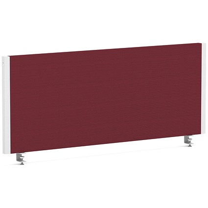 Impulse Evolve Plus Bench Screen, 1000 x 400mm, White Frame, Ginseng Chilli
