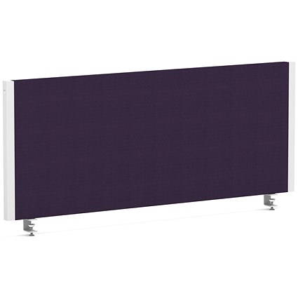 Impulse Evolve Plus Bench Screen, 1000 x 400mm, White Frame, Tansy Purple
