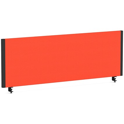 Impulse Evolve Plus Bench Screen, 1200 x 400mm, Black Frame, Tabasco Orange