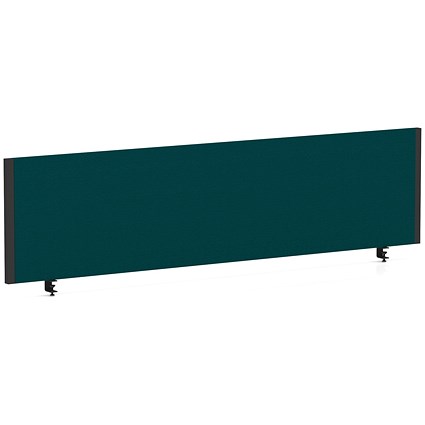 Impulse Evolve Plus Bench Screen, 1600 x 400mm, Black Frame, Maringa Teal