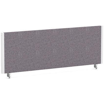 Impulse Evolve Plus Bench Screen, 1200 x 400mm, White Frame, Rivet Fuse