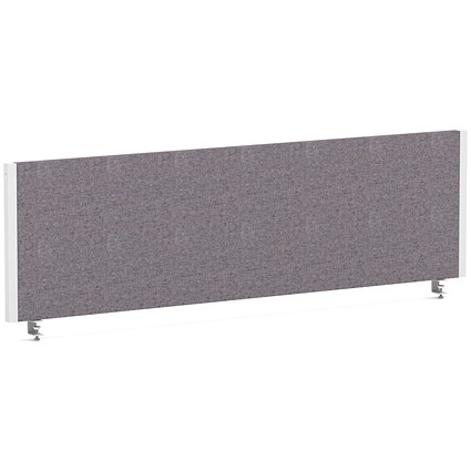 Impulse Evolve Plus Bench Screen, 1400 x 400mm, White Frame, Rivet Fuse