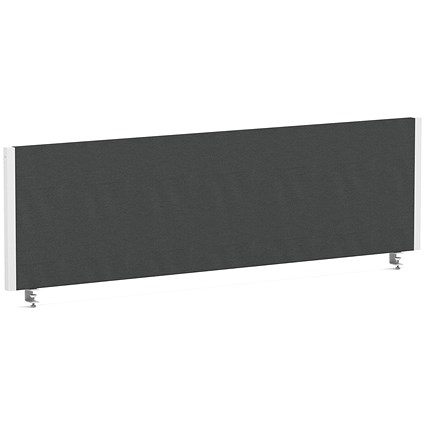 Impulse Evolve Plus Bench Screen, 1400 x 400mm, White Frame, Quest Mussel