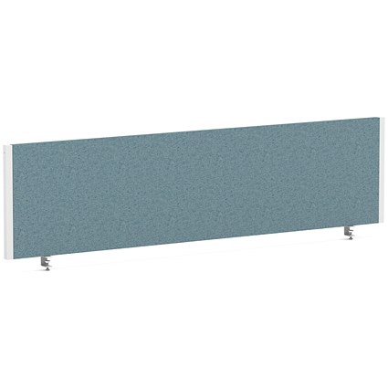 Impulse Evolve Plus Bench Screen, 1600 x 400mm, White Frame, Rivet Quench