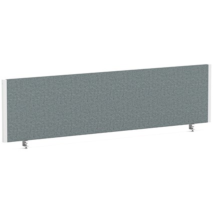 Impulse Evolve Plus Bench Screen, 1600 x 400mm, White Frame, Rivet Tensile