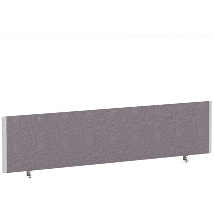 Impulse Evolve Plus Bench Screen, 1800 x 400mm, Silver Frame, Rivet Fuse