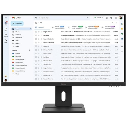 Lenovo ThinkVision E27-40 Monitor 27 inch IPS