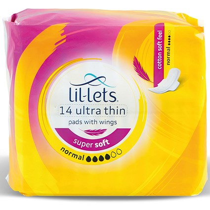 Lil-Lets Supersoft Ultra Thin Normal Pads with Wings, Pack of 336
