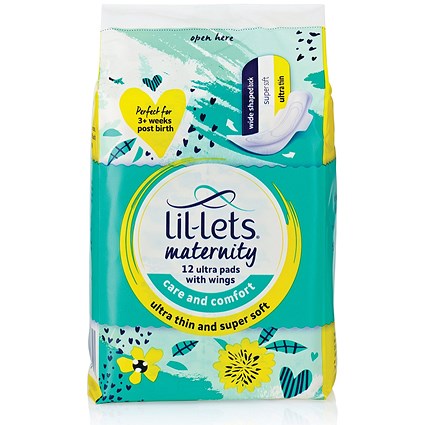 Lil-Lets Sanitary Maternity Ultra Pads, Pack of 36
