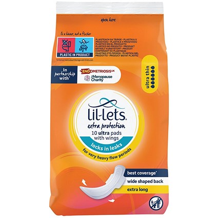 Lil-Lets Sanitary Extra Protection Ultra Pads, Pack of 30