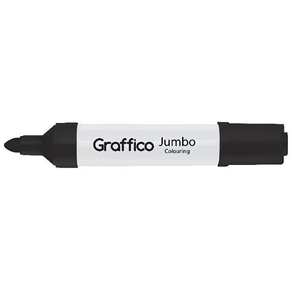 Graffico Drywipe Marker Black (Pack of 48) 3641/48