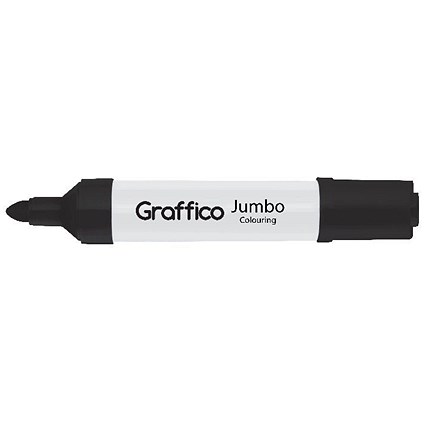 Graffico Drywipe Marker Black (Pack of 12) 3641/12