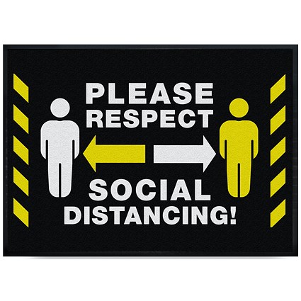 Social Distancing Workplace Mat, Suitable for All Floors – 85 x 120 cm
