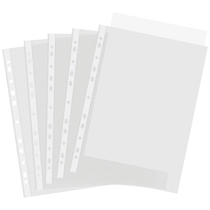 Everyday A4 Lightweight Punched Pockets, 38 Micron, Top Opening, Pack of 100 Everyday A4 Lightweight Punched Pockets, 38 Micron, Top Opening, Pack of 100