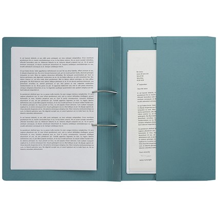 Everyday Back Pocket Spiral Files, 285gsm, Foolscap, Blue, Pack of 25