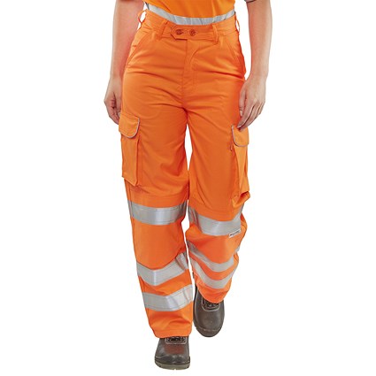 Beeswift Ladies Railspec Trousers, Orange, 34 Beeswift Ladies Railspec Trousers, Orange, 34