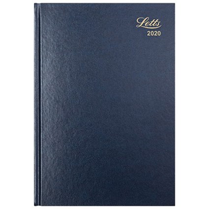 Letts 2020 Business Diary, A5, Day Per Page, Blue