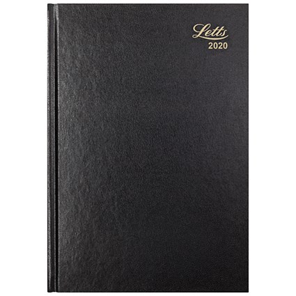 Letts 2020 Business Diary, A5, Week to View, Black