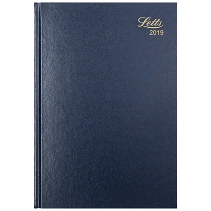 Letts 2019 31Z Diary / Week to View / A4 / Blue