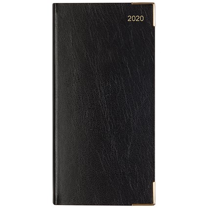 Letts 2020 Business Portrait Slim Appointment Diary, Week to View, Black
