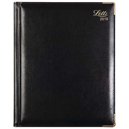Letts 2019 Lexicon Appointments Diary, Week to View, Quarto, Black